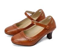 Mary Jane Escarpins pour femme Oktoberfest élégantes Dirndl Chaussures rétro décontractées Patchwork Nœud papillon Talons hauts confortables Lolita Chaussures vernies Rockabilly Chaussures pour