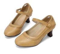 Mary Jane Escarpins pour femme Oktoberfest élégantes Dirndl Chaussures rétro décontractées Patchwork Nœud papillon Talons hauts confortables Lolita Chaussures vernies Rockabilly Chaussures pour