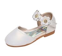Mary Jane Sandales pour enfant fille 28 à paillettes Ballerines pour enfant Chaussures de princesse Chaussures de princesse Chaussures de fête étroites et tendance Chaussures de soirée Tailles EU 23 à