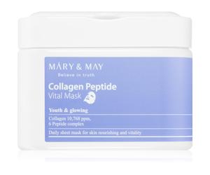 Mary&May Collagen Peptide Vital Mask ensemble de masque en tissu effet anti-rides 30 pcs