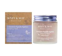 Mary & May Masque de nuit Calendula apaisant anti-rides - 25 peptides & acide hyaluronique - 110 g