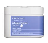 MARY & MAY Collagen Peptide Vital Mask ensemble de masque en tissu effet anti-rides 30 pcs