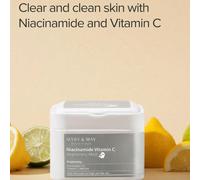 MARY & MAY - Niacinamide Vitamin C Brightening Mask 30 SHEETS - Masque Éclat à la Niacinamide et à la Vitamine C - Obtenez une peau éclatante et nette grâce à ce masque en tissu enrichi en niacinamide