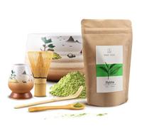 Mary Rose Matcha Set avec Accessoires | Mary Rose Matcha Thé Vert 100g | Matchawan | Kusenaoshi | Bambou Accessoires Chasen Chashaku