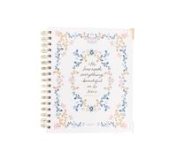Mary Square Agenda 2027 « He Has Made Everything Beautiful », 17,8 x 22,9 cm, couverture rigide avec 12 mois, coins dorés et couverture des écritures inspirantes