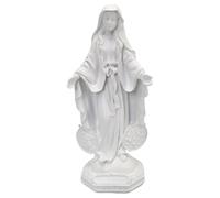 Mary Statue 8.6 pouces Résine, STATURE VIRANT MARY DE STAYAGE PUISSANCE, Symbole de la paix pour la maison, adapté aux baptêmes et aux vacances religieuses décoration décoration du couloir à la ma