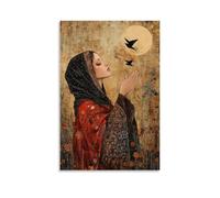 Mary Writes Blessings Into The Air with Her Fingers, And The Wind Carries Them to The Sleeping World. Poster décoratif à suspendre 50 x 75 cm