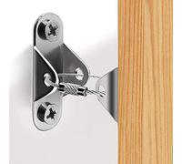 Maryan Lot de 6 sangles de meubles en métal pour protéger les bébés et les animaux domestiques, Livre de photos pour bébé (silver)