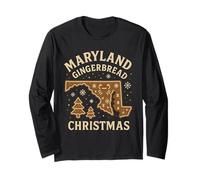 Maryland Chemise en Pain d'épice de Noël Motif crabes Manche Longue