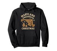 Maryland Chemise en Pain d'épice de Noël Motif crabes Sweat à Capuche