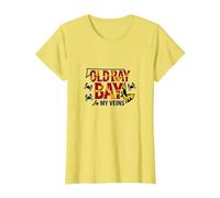 Maryland Old Bay in My Veins Cadeau pour Amoureux du Crabe T-Shirt, Femme, Citron, 3XL