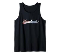 Maryland Patriotic Red White and Blue Distressed USA Style Débardeur