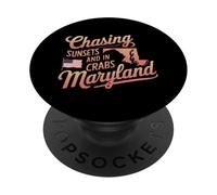 Maryland USA State America Travel American Marylander PopSockets PopGrip Adhésif