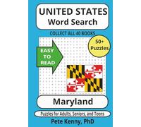 Maryland Word Search Puzzle Book: Popular Word Search with Easy to Read Print about Maryland, the Old Line State, cities, towns, & municipalities | ... holidays, birthdays, and free time.