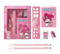 Marypaty Fourniture Scolaire Kawaii Fille Garcons, Papeterie Crayon Kit Affaire Rentrée Scolaire Règle Gomme Bloc-Notes Cadeau d'anniversaire Enfants pour 5 6 7 8 Ans (Style 5)