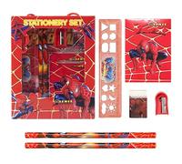 Marypaty Fourniture Scolaire Kawaii Fille Garcons, Papeterie Crayon Kit Affaire Rentrée Scolaire Règle Gomme Bloc-Notes Cadeau d'anniversaire Enfants pour 5 6 7 8 Ans (Style 2)