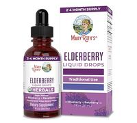 MaryRuth Organics, Elderberry Drops, Sapore di Sambuco, Mirtillo e Lampone, 30 ml, Vegano, Senza Glutine