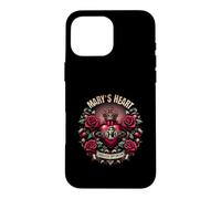 Mary's Heart & Roses influencés par l'âge Coque pour iPhone 16 Pro Max