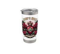 Mary's Heart & Roses influencés par l'âge Gobelet isotherme en acier inoxydable double paroi