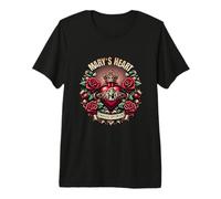 Mary's Heart & Roses influencés par l'âge T-Shirt Haut de Gamme