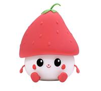 Mary's Veilleuse en Forme de Fraise - LED Rechargeable avec Lumière Chaude 3000K - Lampe Décorative pour Chambre d’Enfant et Salon - Minuterie 15/30 min - Batterie 1200mAh