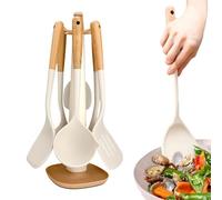 Maryse En Silicone, Ensembles D Ustensiles De Cuisson, Spatule en Silicone Résistante à la Chaleur Qualité Alimentaire pour Cuisson Pâtisserie Friture