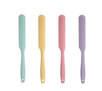 Maryse Pâtisserie Professionnel Spatule Cuisine en Caoutchouc, Cuisine Spatule Silicone Résistantes à,Chaleur, Grattoir Flexible et Antiadhésif,Spatule Cuisine pour Mélanger Remuant Raclant,4PCS