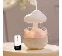 MARZIUS Raindrop Humidificateur portable, capacité de 230 ml, diffuseur d'huiles essentielles nuage avec veilleuse et arrêt automatique sans eau, pour bureau, chambre à coucher, salon