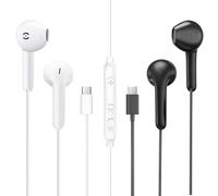 MAS CARNEY 2-Pack Ecouteurs USB C pour iPhone 17 Pro Max 16 15, Samsung S26 | Ecouteurs Filaire USB C avec Micro, Casque Filaire pour iPhone 17 Pro Max 17e 16e iPad Samsung S26 Ultra S25 A56 A16 Pixel 10