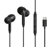 MAS CARNEY Écouteurs avec câble USB C pour Samsung Galaxy A16 A17 A54 A56 A26 A36 Écouteurs Intra-Auriculaires USB-C avec Micro et régulateur pour Samsung Galaxy S26 S25 S24 FE pour iPhone 17 16 15