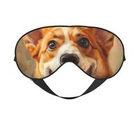 Mas de sommeil Corgi mignon design mis à jour bloquant la lumière pour les yeux de nuit pour homme femme travail voyage