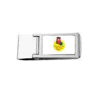 mas Eve Dreams Holy Portefeuille fin en acier inoxydable avec pince à billets