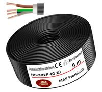 MAS Premium Câble d'alimentation en caoutchouc H07RN-F 4G10 mm² de 5 à 30 m - Câble flexible avec conducteur de protection pour appareils lourds (5 m)
