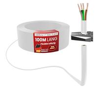 MAS Premium Câble flexible en plastique de 5 à 100 m H05VV-F 2, 3, 4 ou 5 x 0,75 ; x 1 ; x 1,5 ou x 2,5 - Câble flexible pour appareils (H05VV-F 4G0,75 WS, 100 m)