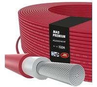 MAS Premium Câble solaire H1Z2Z2-K 4 6 10 mm² - Câble solaire TÜV-2 - Sans halogène - Double isolation - Installation mobile ou fixe dans les installations photovoltaïques - 5 à 200 m (H1Z2Z2-K 6