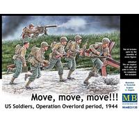 Move, Move, Move U.s. Soldiers Operation Overlord Period, 1944maquette Figuri