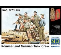(MAS3561) - Masterbox 1:35 - Rommel and German Tank Crew DAK WWII
