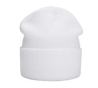 MASADA Bonnet d'hiver pour Les Hommes et Les Femmes - Blanc
