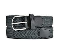 MASADA Ceinture en tissu - Ceinture stretch élastique pour hommes et femmes 3,2 cm de large 100-110 cm cm de long - Gris