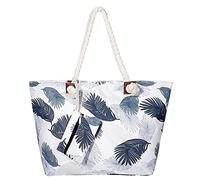 MASADA Grand sac de plage hydrofuge avec fermeture à glissière Plumes