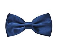 MASADA nœud papillon bleu brillant- Accessoire pour homme, réglable en continu, fait main et fermeture à crochet - 12 x 6 cm