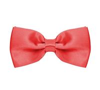 MASADA nœud papillon couleur saumon brillant- Accessoire pour homme, réglable en continu, fait main et fermeture à crochet - 12 x 6 cm
