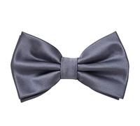 MASADA nœud papillon gris - Accessoire pour homme Look soie, réglable en continu, fait main et fermeture à crochet - 12 x 6 cm