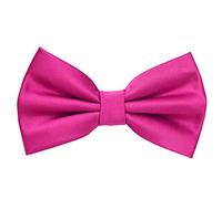 MASADA nœud papillon magenta - Accessoire pour homme Look soie, réglable en continu, fait main et fermeture à crochet - 12 x 6 cm