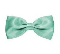 MASADA nœud papillon mint brillant- Accessoire pour homme, réglable en continu, fait main et fermeture à crochet - 12 x 6 cm