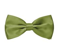 MASADA nœud papillon pistache brillant- Accessoire pour homme, réglable en continu, fait main et fermeture à crochet - 12 x 6 cm