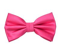 MASADA nœud papillon rose fuchsia - Accessoire pour homme Look soie, réglable en continu, fait main et fermeture à crochet - 12 x 6 cm