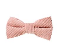 MASADA nœud papillon velours côtelé coleur saumon - Accessoire pour homme, réglable en continu, fait main et fermeture à crochet - 12 x 6 cm