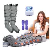 Masageur Compression Pneumatique 6 Cavités, Bottes de Pressothérapie Drainage Lymphatique pour Massage Jambe, Appareil Massage Corps Entier (Jambes, Bras, Taille)