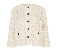 Masai - Gilet à Motifs avec Poches et Fermeture Boutonnée - Femme - Pulls - Beige - Taille: 42 FR